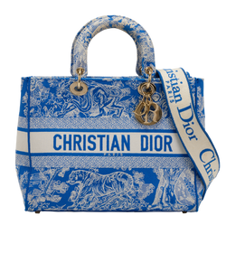 Large Toile De Jouy D-Lite,Canvas,50MA0232,Blue,S/DB/B,2*